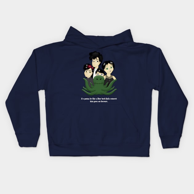 Goth Kids: Team Cthulhu Kids Hoodie by lizzyfly